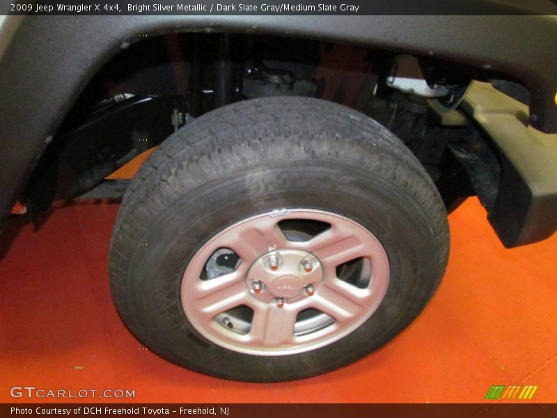 Bright Silver Metallic / Dark Slate Gray/Medium Slate Gray 2009 Jeep Wrangler X 4x4