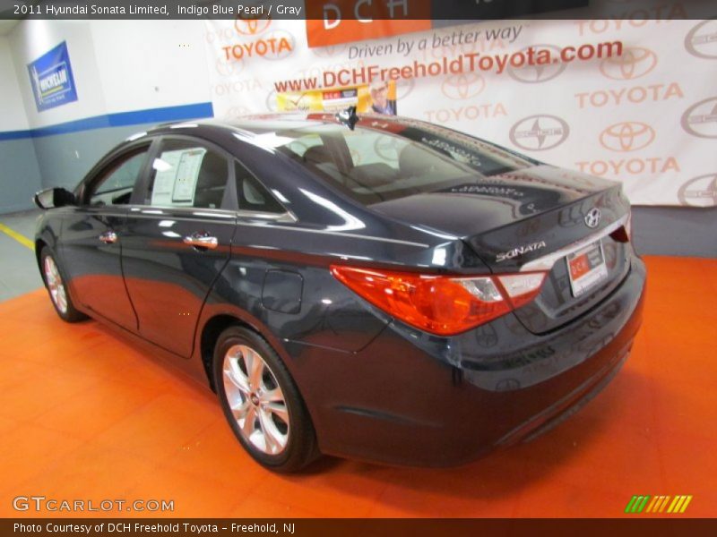Indigo Blue Pearl / Gray 2011 Hyundai Sonata Limited