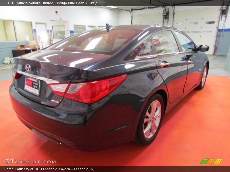 Indigo Blue Pearl / Gray 2011 Hyundai Sonata Limited