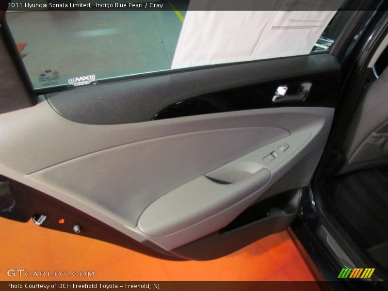 Indigo Blue Pearl / Gray 2011 Hyundai Sonata Limited