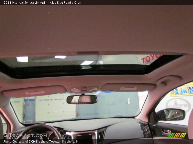 Indigo Blue Pearl / Gray 2011 Hyundai Sonata Limited