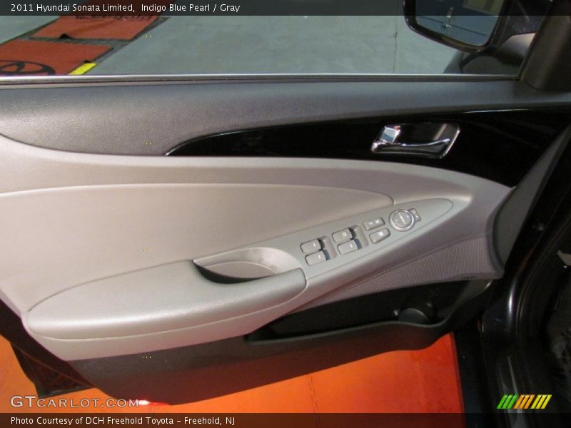 Indigo Blue Pearl / Gray 2011 Hyundai Sonata Limited
