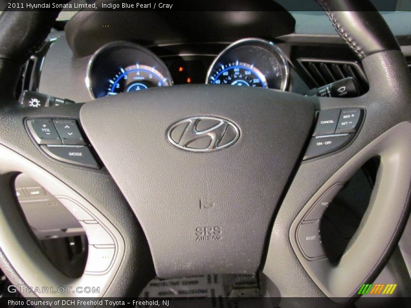 Indigo Blue Pearl / Gray 2011 Hyundai Sonata Limited