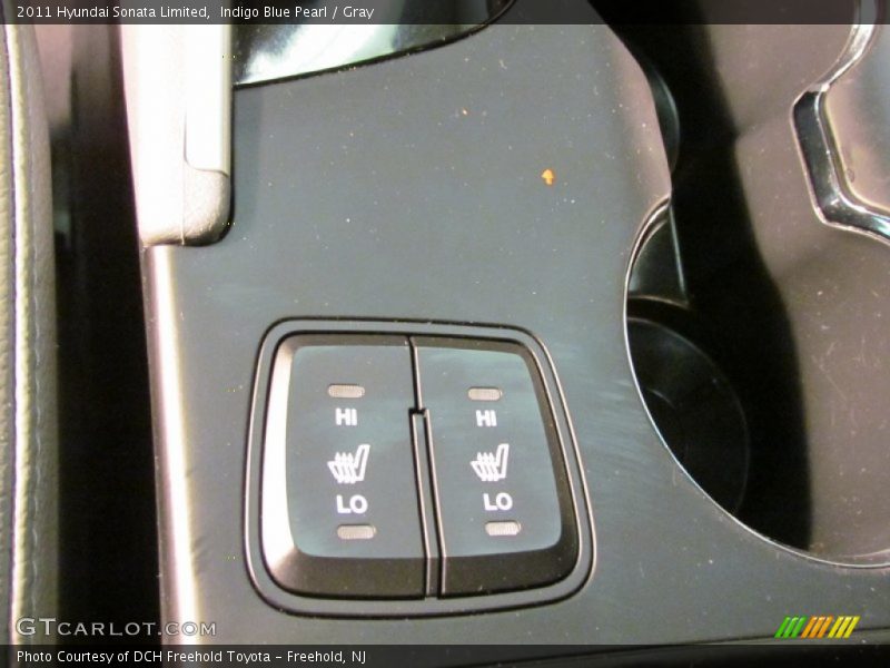 Indigo Blue Pearl / Gray 2011 Hyundai Sonata Limited