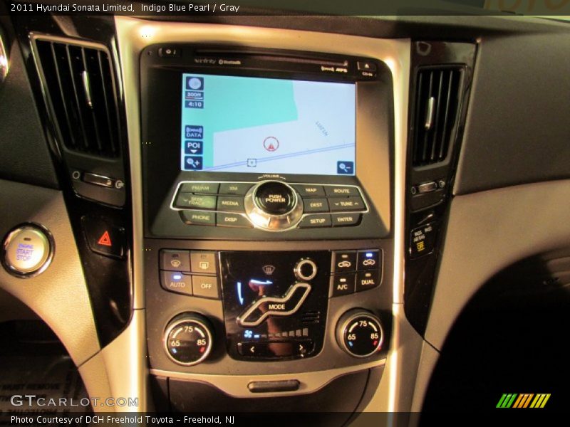 Indigo Blue Pearl / Gray 2011 Hyundai Sonata Limited