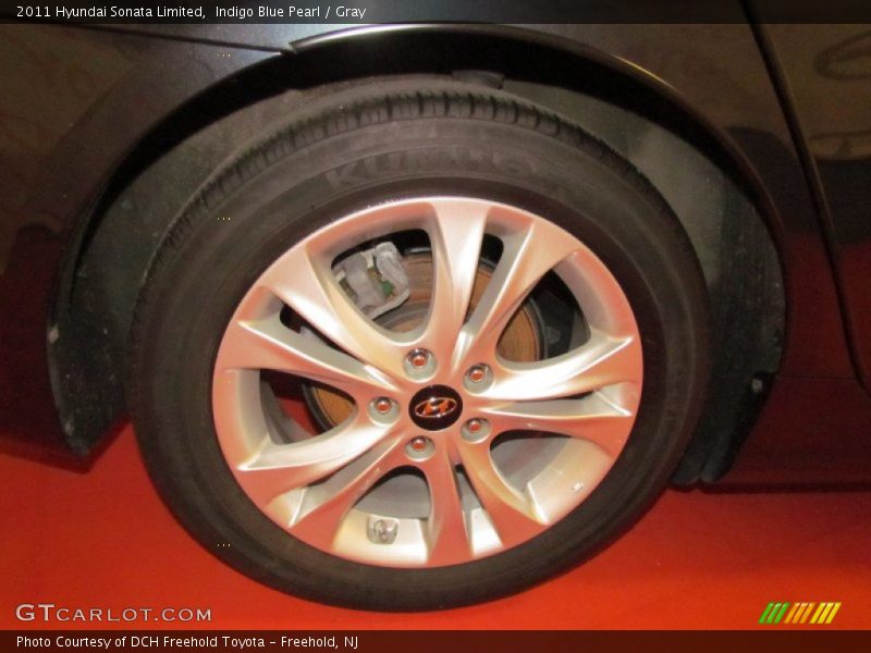 Indigo Blue Pearl / Gray 2011 Hyundai Sonata Limited
