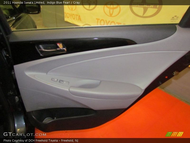Indigo Blue Pearl / Gray 2011 Hyundai Sonata Limited