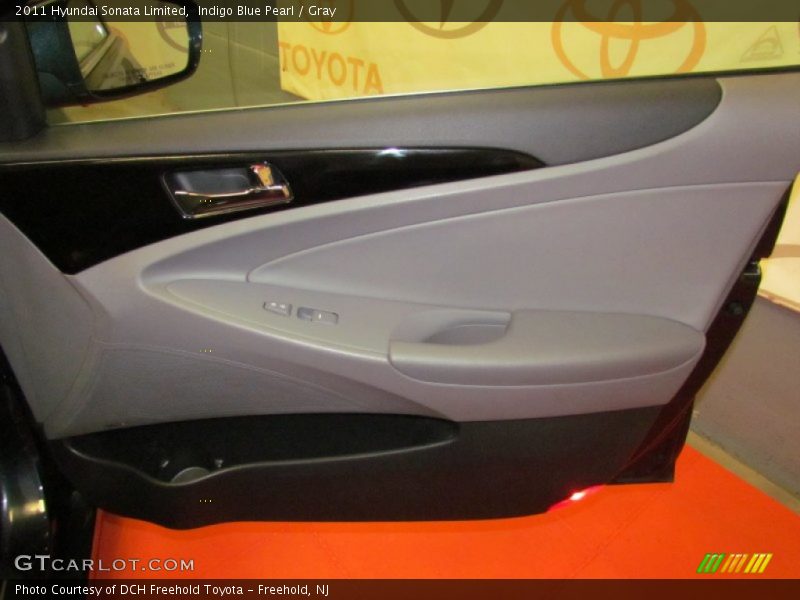 Indigo Blue Pearl / Gray 2011 Hyundai Sonata Limited