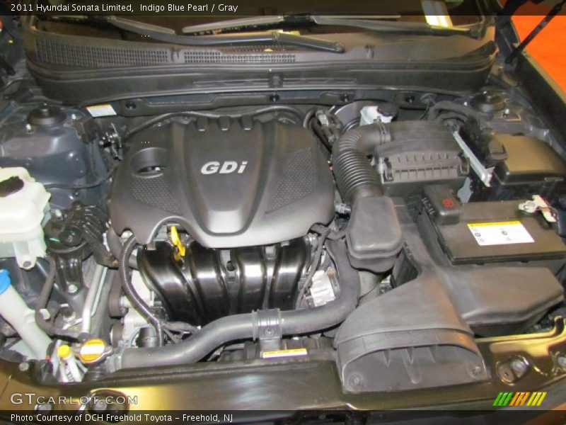 Indigo Blue Pearl / Gray 2011 Hyundai Sonata Limited
