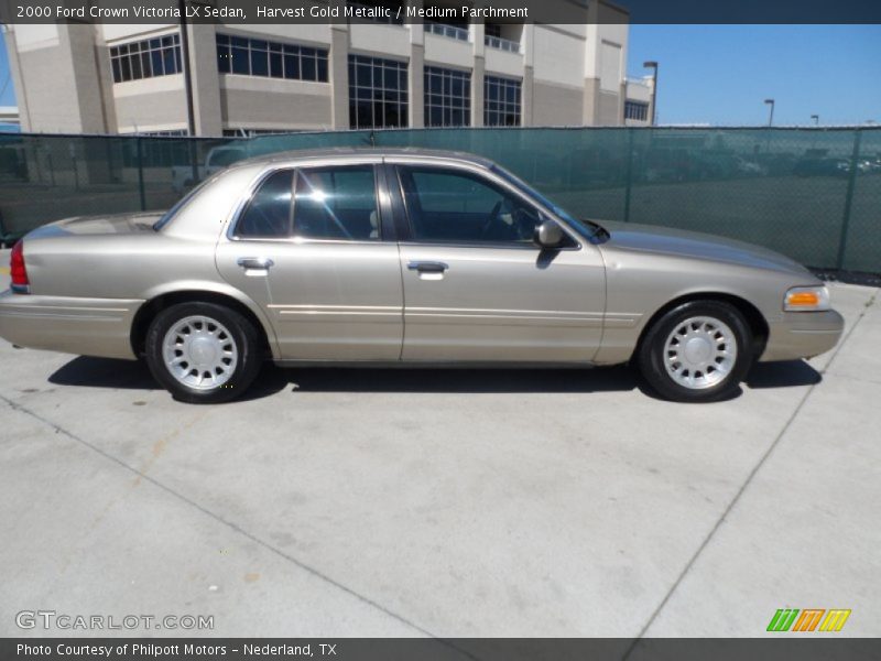 Harvest Gold Metallic / Medium Parchment 2000 Ford Crown Victoria LX Sedan