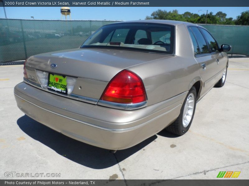 Harvest Gold Metallic / Medium Parchment 2000 Ford Crown Victoria LX Sedan