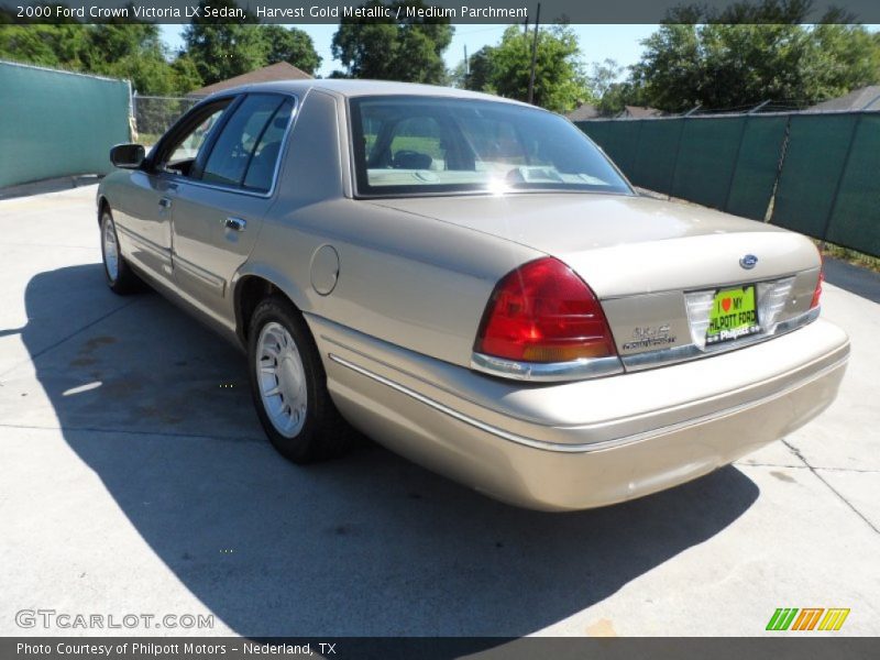 Harvest Gold Metallic / Medium Parchment 2000 Ford Crown Victoria LX Sedan