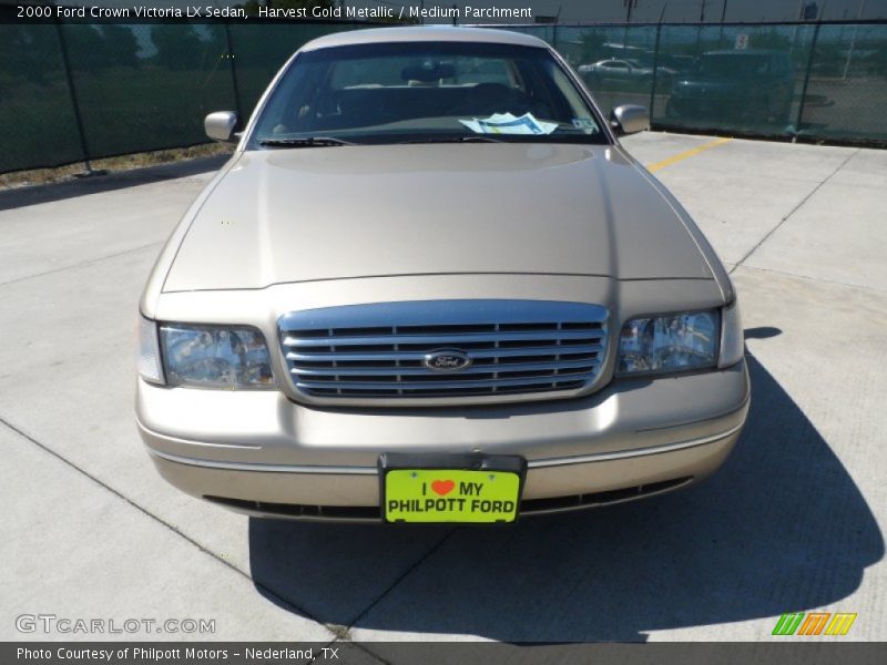Harvest Gold Metallic / Medium Parchment 2000 Ford Crown Victoria LX Sedan