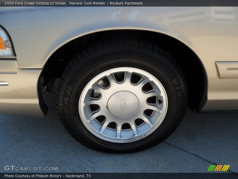 Harvest Gold Metallic / Medium Parchment 2000 Ford Crown Victoria LX Sedan