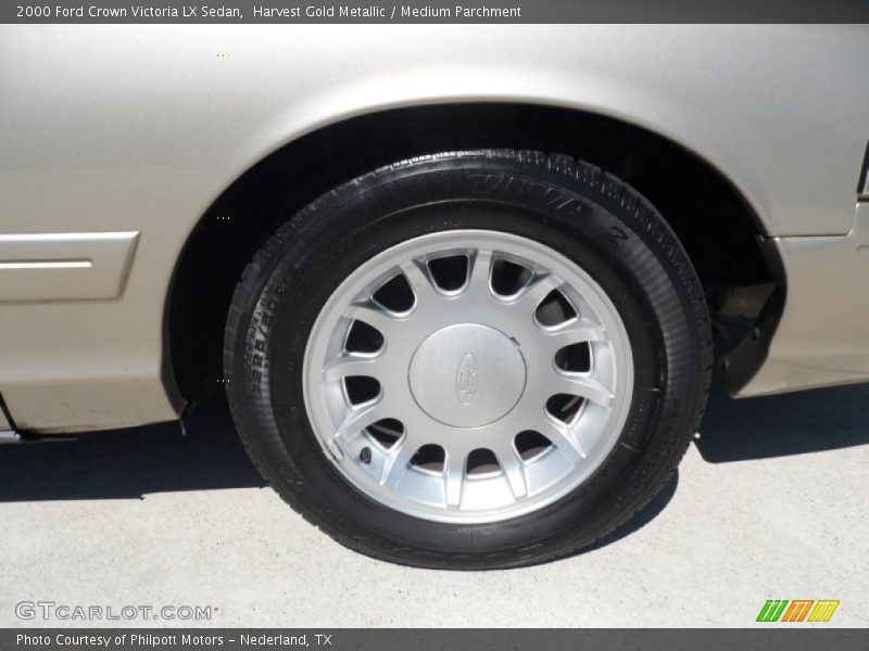 Harvest Gold Metallic / Medium Parchment 2000 Ford Crown Victoria LX Sedan