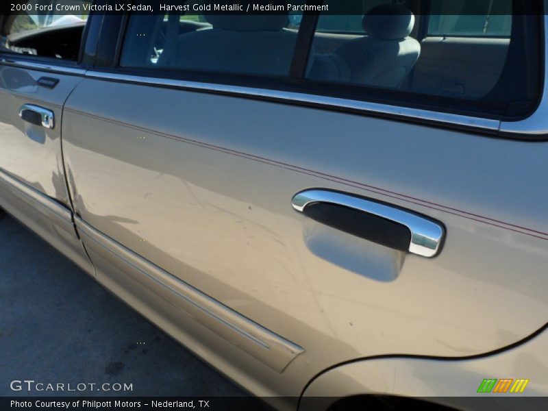 Harvest Gold Metallic / Medium Parchment 2000 Ford Crown Victoria LX Sedan