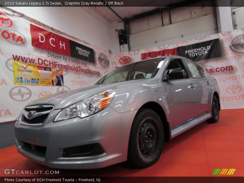 Graphite Gray Metallic / Off Black 2010 Subaru Legacy 2.5i Sedan