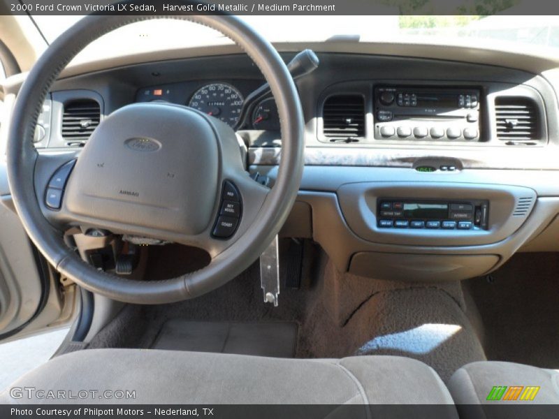 Harvest Gold Metallic / Medium Parchment 2000 Ford Crown Victoria LX Sedan