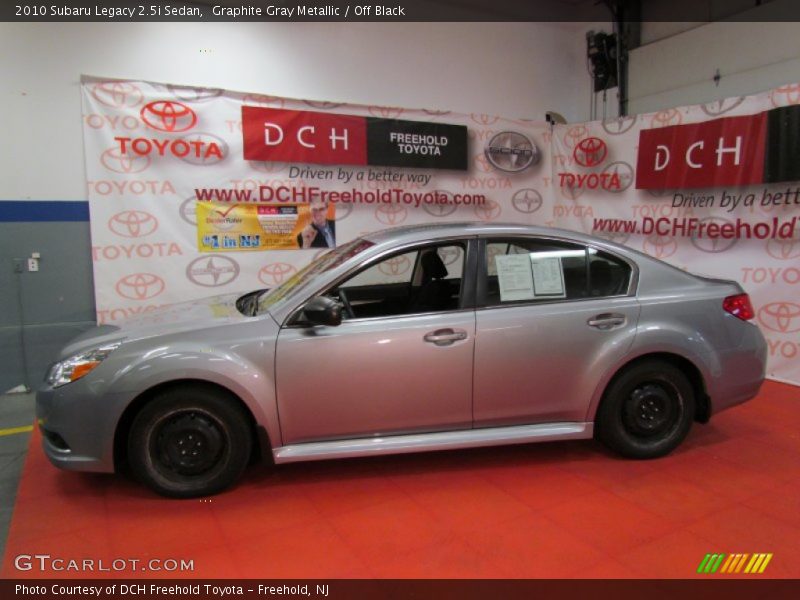 Graphite Gray Metallic / Off Black 2010 Subaru Legacy 2.5i Sedan