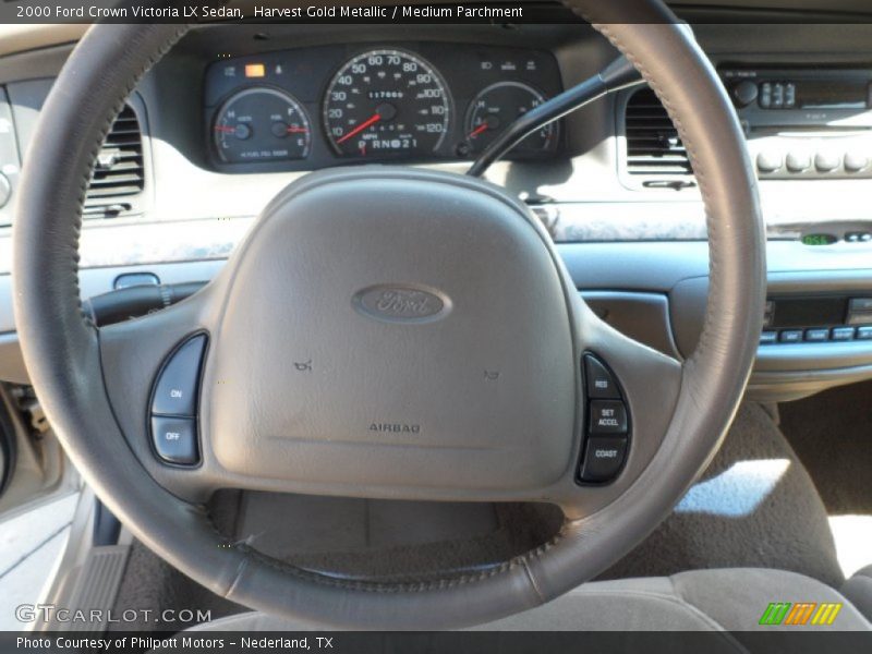 Harvest Gold Metallic / Medium Parchment 2000 Ford Crown Victoria LX Sedan