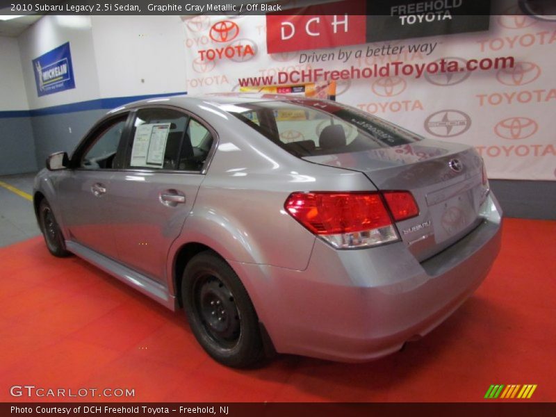 Graphite Gray Metallic / Off Black 2010 Subaru Legacy 2.5i Sedan