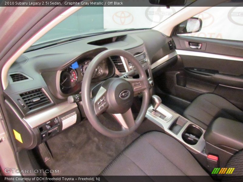 Graphite Gray Metallic / Off Black 2010 Subaru Legacy 2.5i Sedan