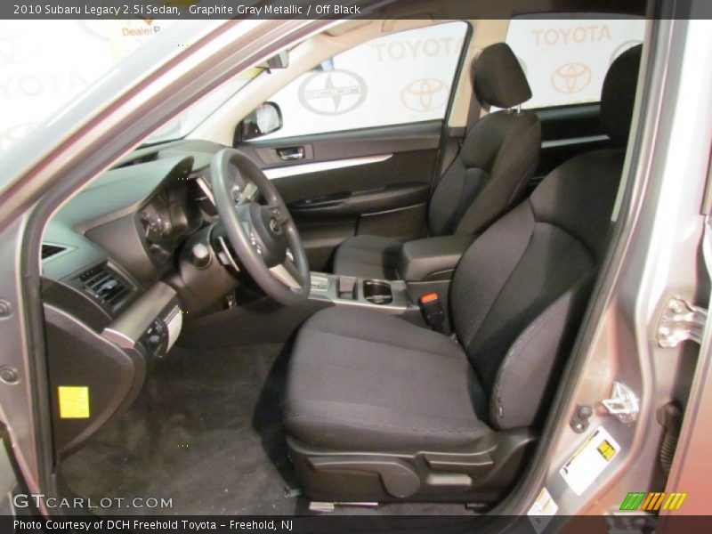 Graphite Gray Metallic / Off Black 2010 Subaru Legacy 2.5i Sedan