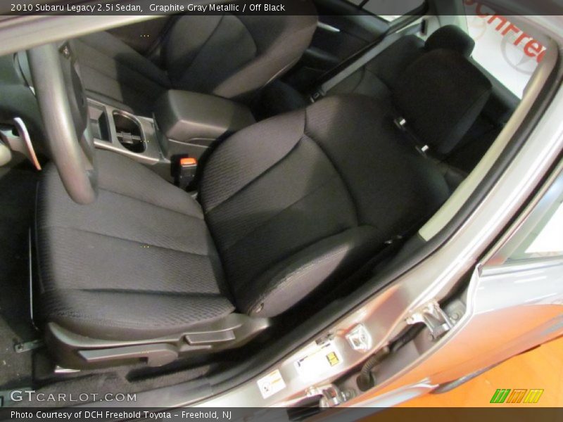 Graphite Gray Metallic / Off Black 2010 Subaru Legacy 2.5i Sedan