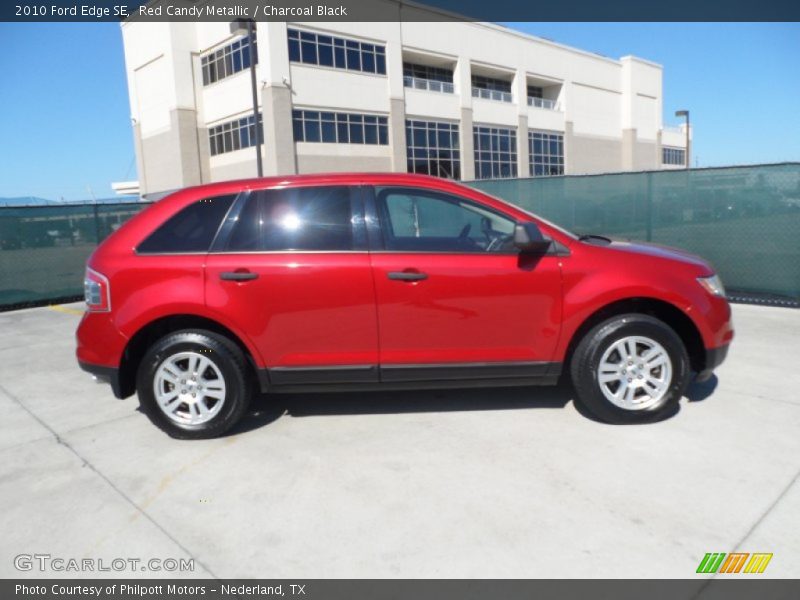 Red Candy Metallic / Charcoal Black 2010 Ford Edge SE