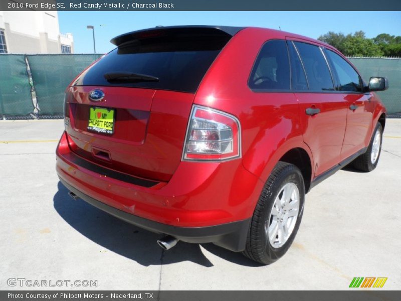 Red Candy Metallic / Charcoal Black 2010 Ford Edge SE