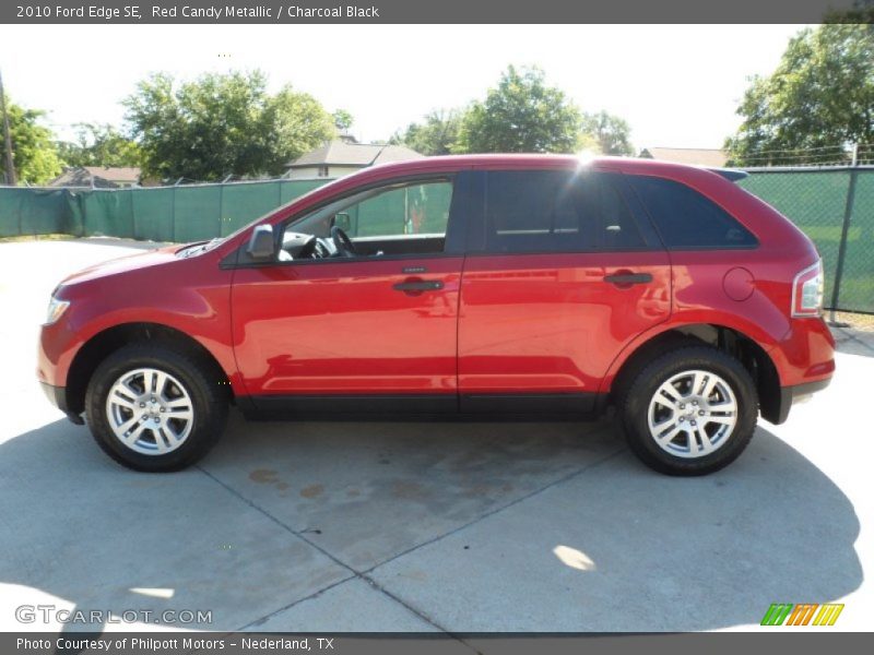 Red Candy Metallic / Charcoal Black 2010 Ford Edge SE