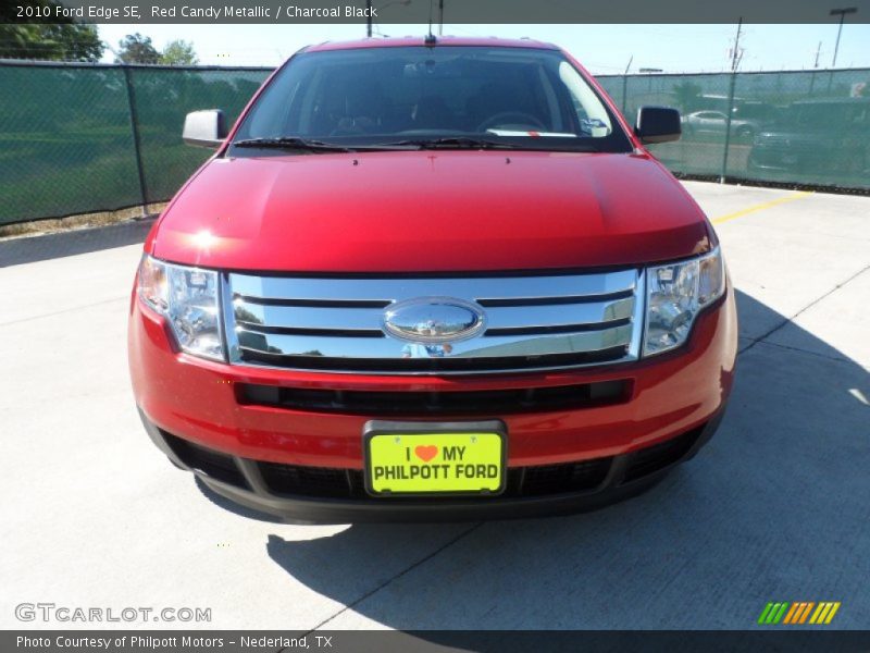 Red Candy Metallic / Charcoal Black 2010 Ford Edge SE