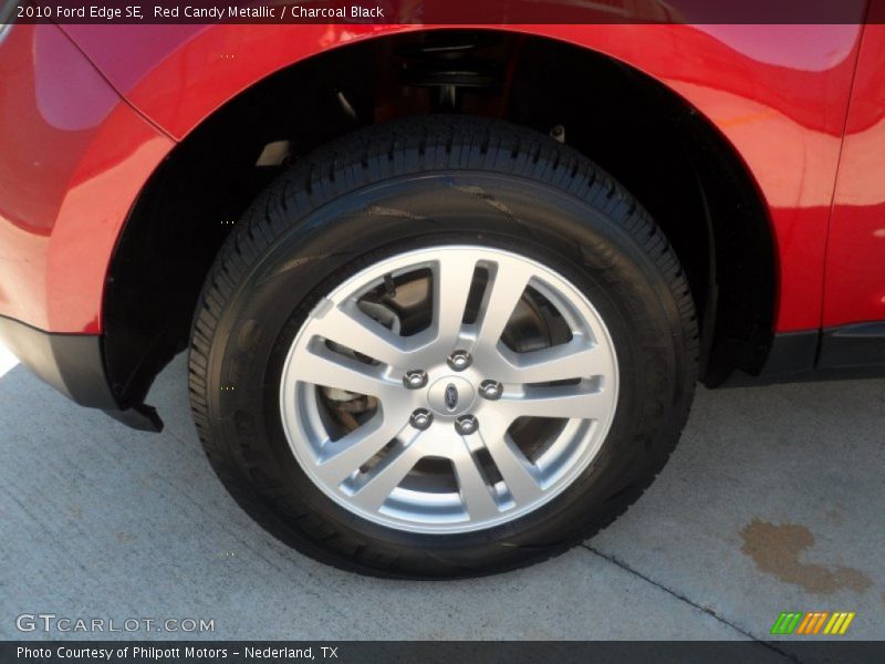 Red Candy Metallic / Charcoal Black 2010 Ford Edge SE