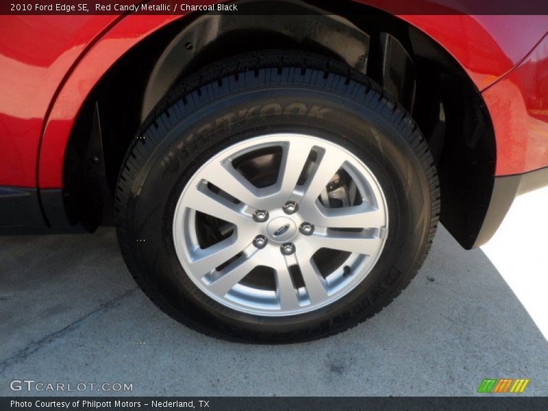 Red Candy Metallic / Charcoal Black 2010 Ford Edge SE