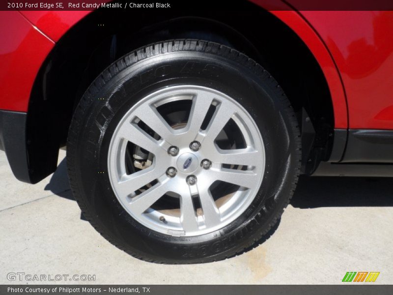 Red Candy Metallic / Charcoal Black 2010 Ford Edge SE