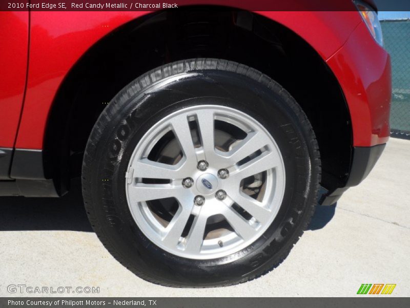 Red Candy Metallic / Charcoal Black 2010 Ford Edge SE