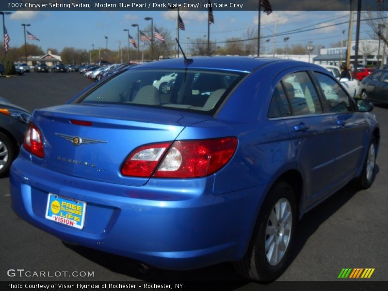 Modern Blue Pearl / Dark Slate Gray/Light Slate Gray 2007 Chrysler Sebring Sedan