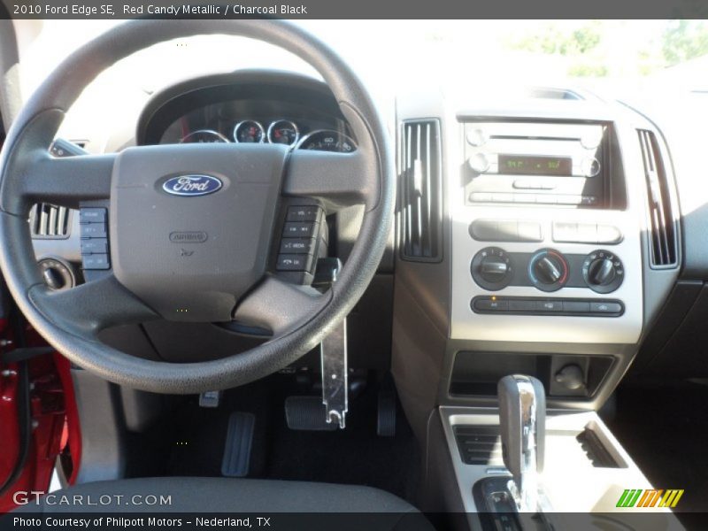 Red Candy Metallic / Charcoal Black 2010 Ford Edge SE