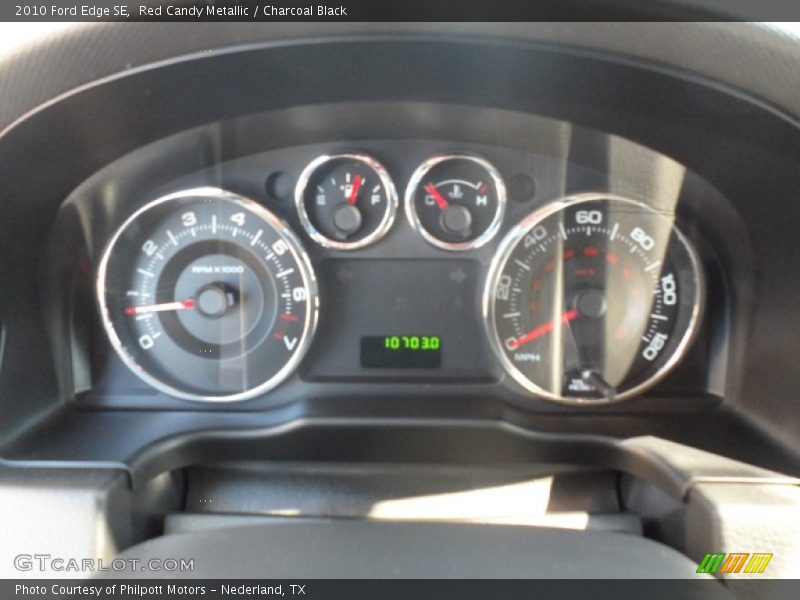 Red Candy Metallic / Charcoal Black 2010 Ford Edge SE