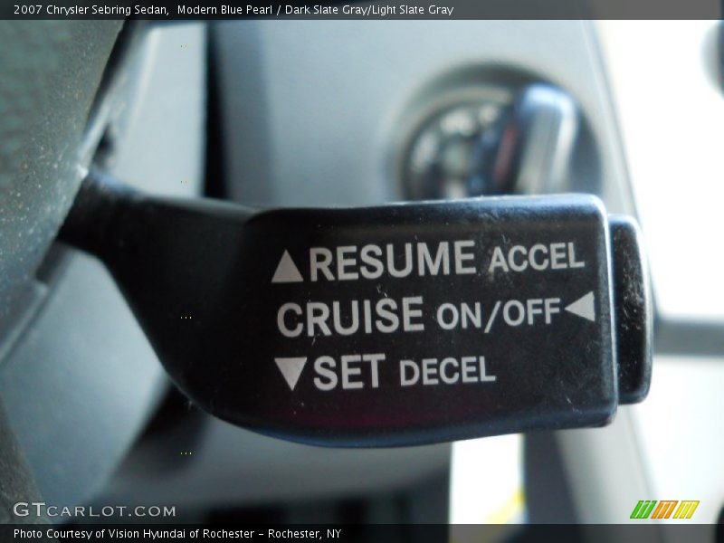 Modern Blue Pearl / Dark Slate Gray/Light Slate Gray 2007 Chrysler Sebring Sedan