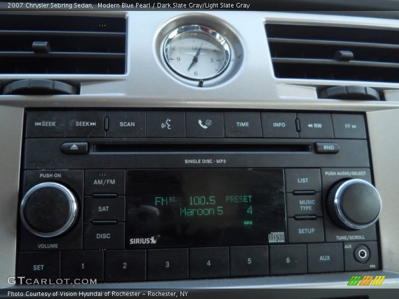 Modern Blue Pearl / Dark Slate Gray/Light Slate Gray 2007 Chrysler Sebring Sedan