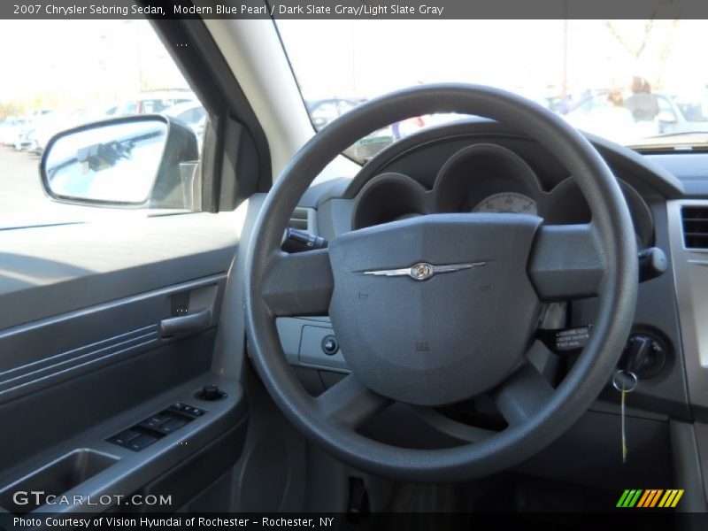 Modern Blue Pearl / Dark Slate Gray/Light Slate Gray 2007 Chrysler Sebring Sedan