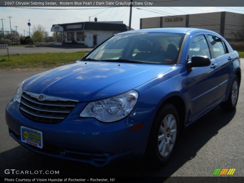 Modern Blue Pearl / Dark Slate Gray/Light Slate Gray 2007 Chrysler Sebring Sedan