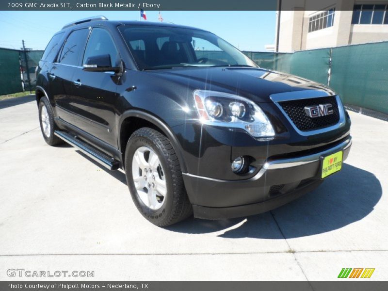 Carbon Black Metallic / Ebony 2009 GMC Acadia SLT