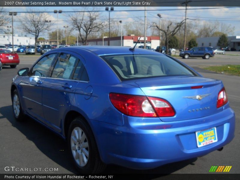 Modern Blue Pearl / Dark Slate Gray/Light Slate Gray 2007 Chrysler Sebring Sedan