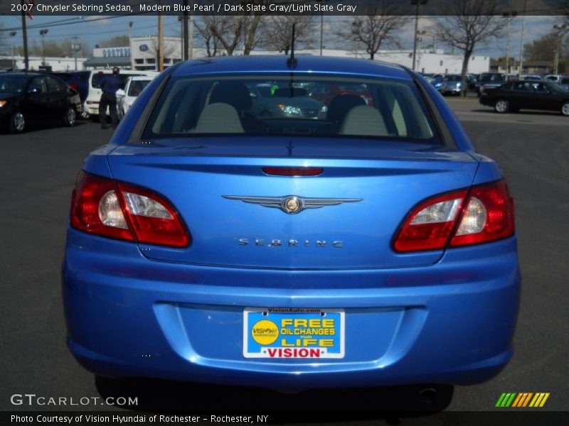 Modern Blue Pearl / Dark Slate Gray/Light Slate Gray 2007 Chrysler Sebring Sedan