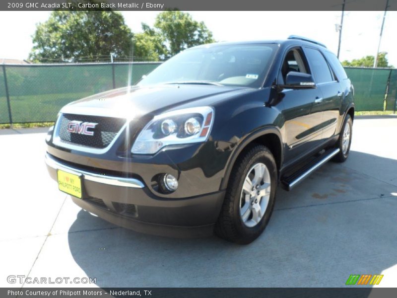 Carbon Black Metallic / Ebony 2009 GMC Acadia SLT