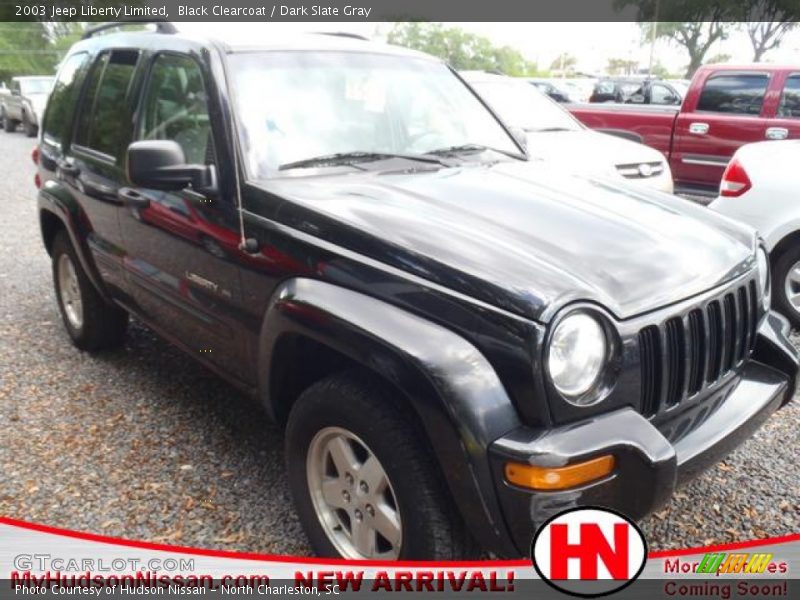 Black Clearcoat / Dark Slate Gray 2003 Jeep Liberty Limited