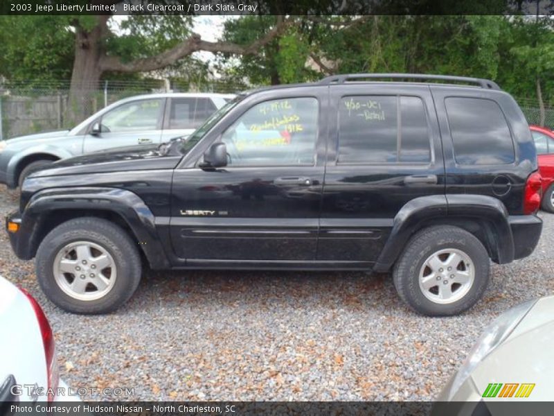 Black Clearcoat / Dark Slate Gray 2003 Jeep Liberty Limited