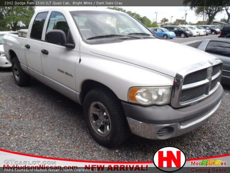 Bright White / Dark Slate Gray 2002 Dodge Ram 1500 SLT Quad Cab